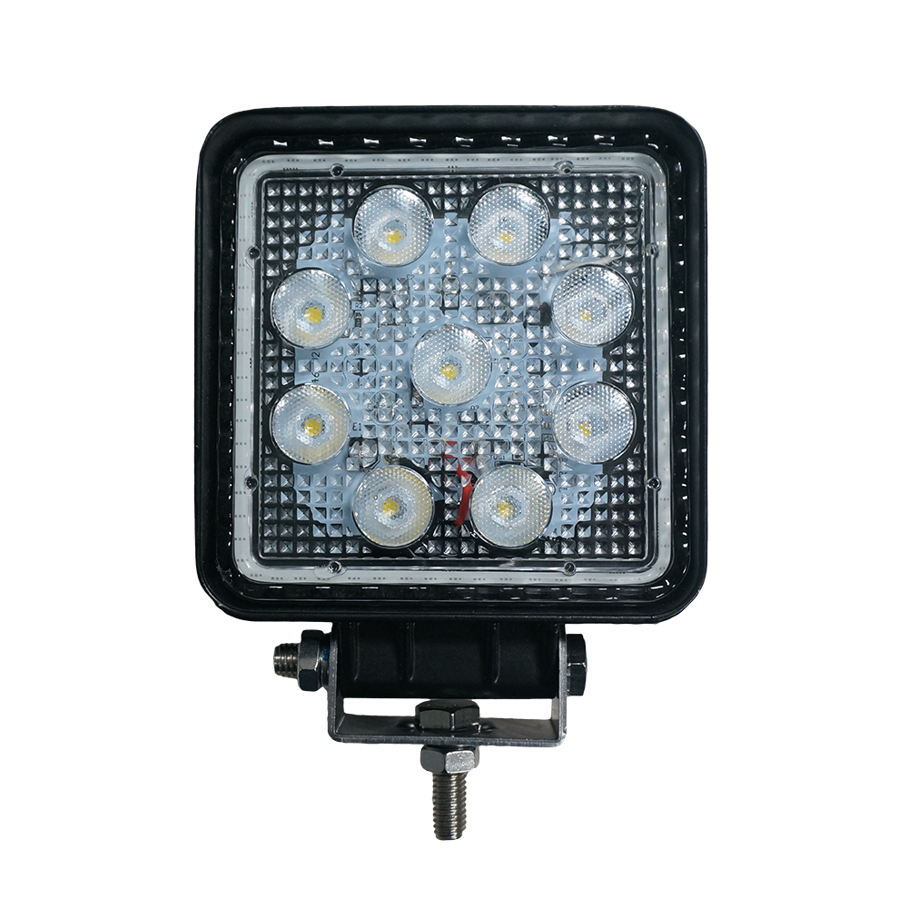 27W LED Work Light with Round Lighting Ring square